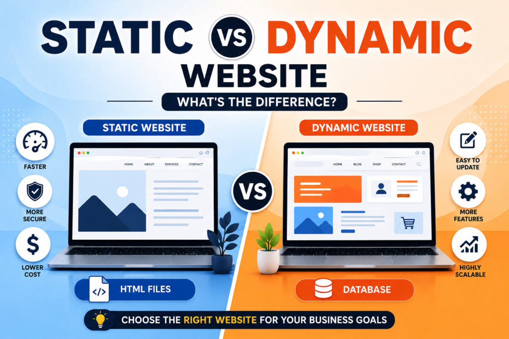 Static vs Dynamic Website