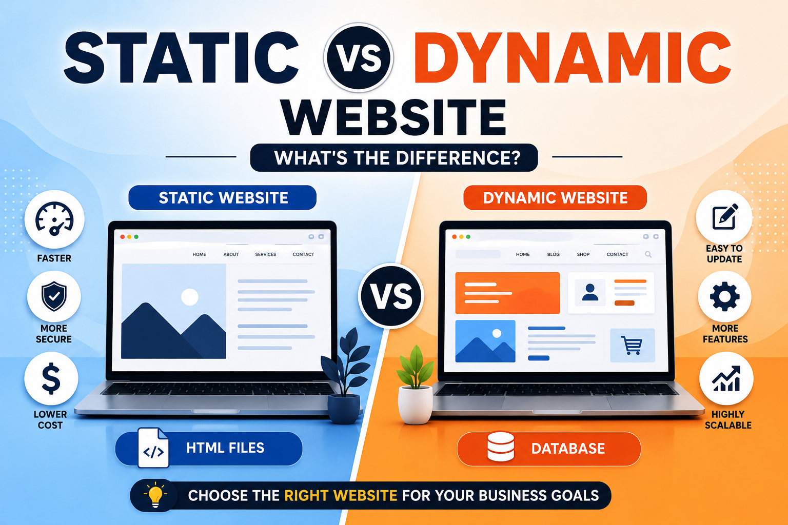 Static vs Dynamic Website